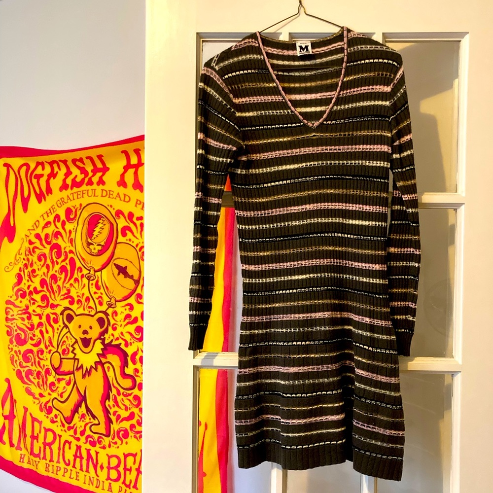 Missoni long sleeved striped dress
